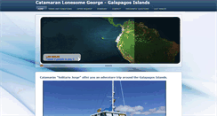 Desktop Screenshot of catamaranlonesomegeorge.com