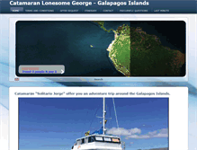 Tablet Screenshot of catamaranlonesomegeorge.com